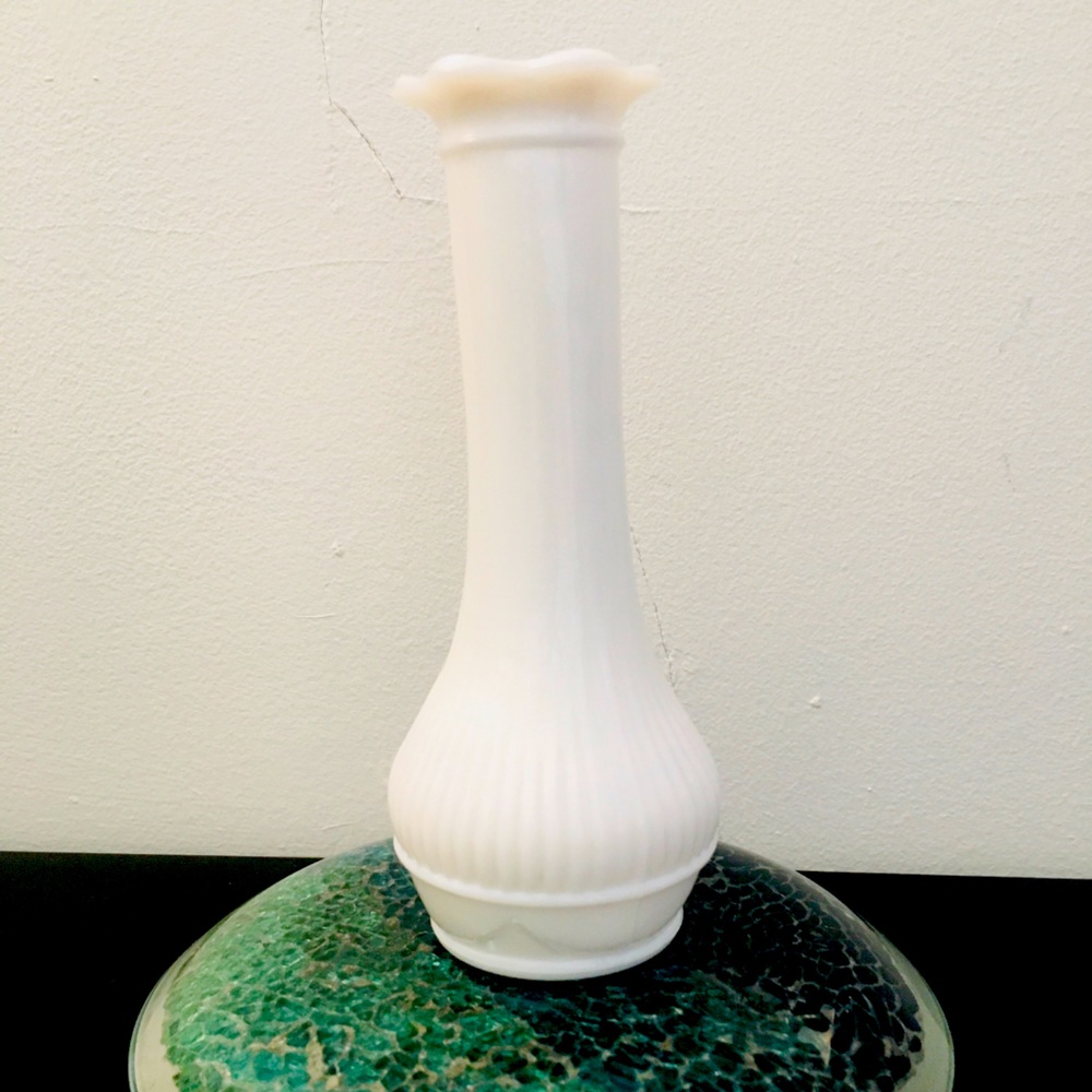 Vintage Randall Milk Glass Vase